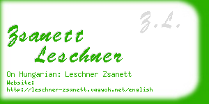 zsanett leschner business card